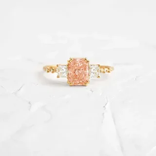 Serene Sparkle: Lily Arkwright Lab-Grown Aquamarine Rings